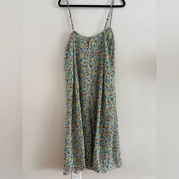 Anthropologie Multicolor Floral Midi Dress|Adjustable Straps|Flowy|Size L - Picture 5 of 8